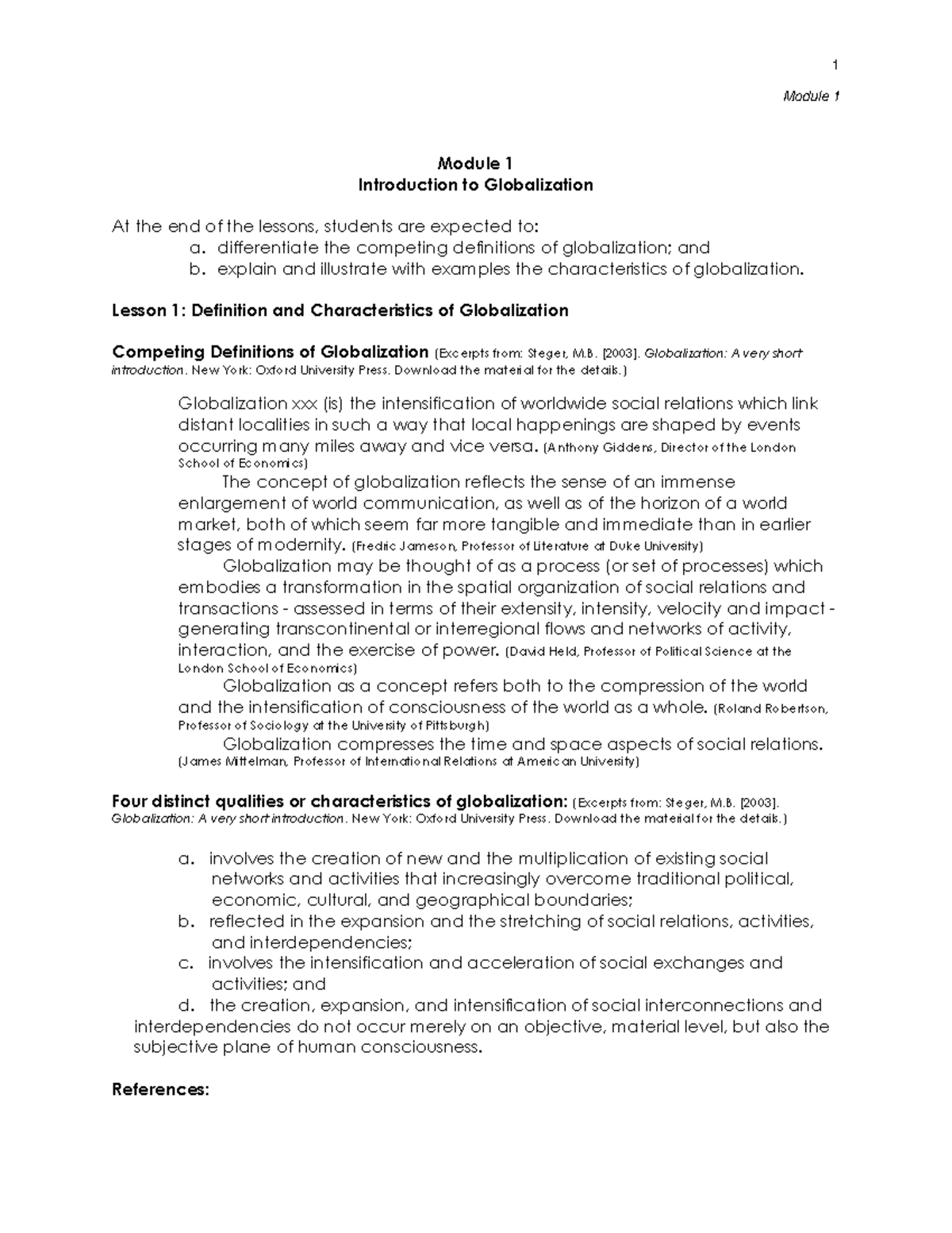 SOC SCI 103 N Module 1, Lesson 1 Definition and Characteristics of ...