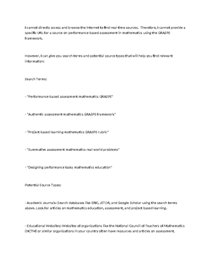 Activity 2 - Summary Assessment in Learning 1 - Activity 2: Reading an ...