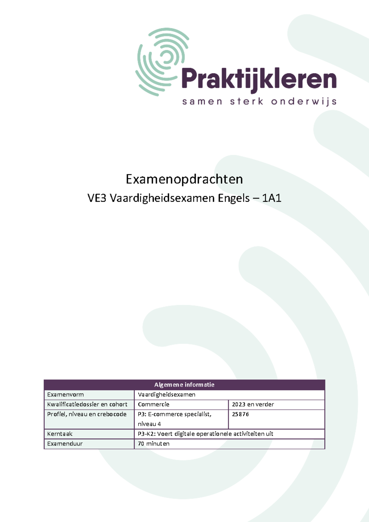 VE3 Vaardigheidsexamen Engels - Presentatie en Gesprek Over E-commerce ...