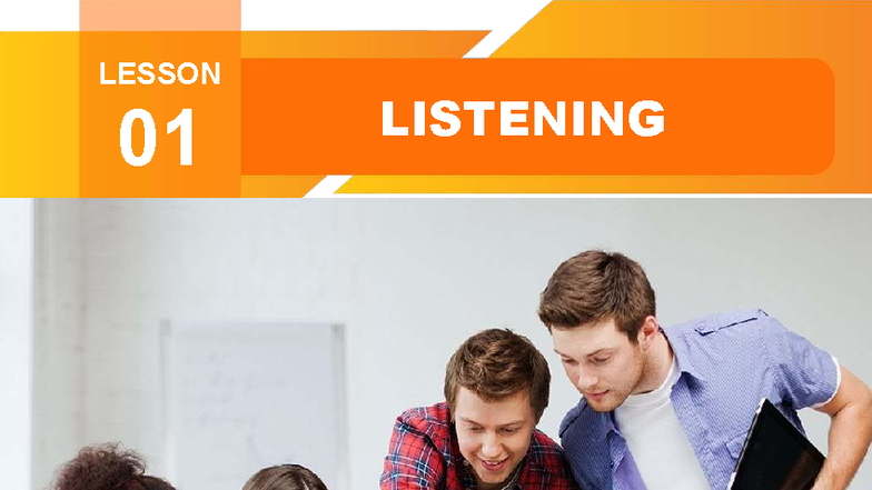 LANGUAGE INSTITUTE LESSON 01: LISTENING & VOCABULARY EXERCISES - Studocu