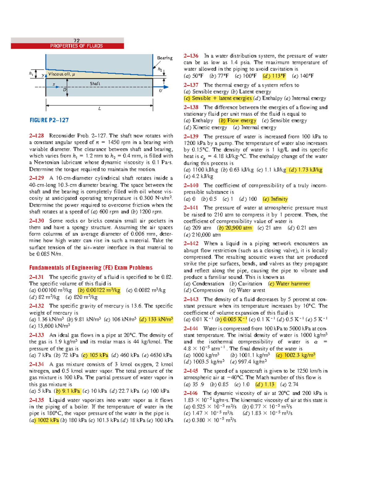 Fluid Mechanics Fundamentals: Problems & Concepts (FE Exam) - Studocu