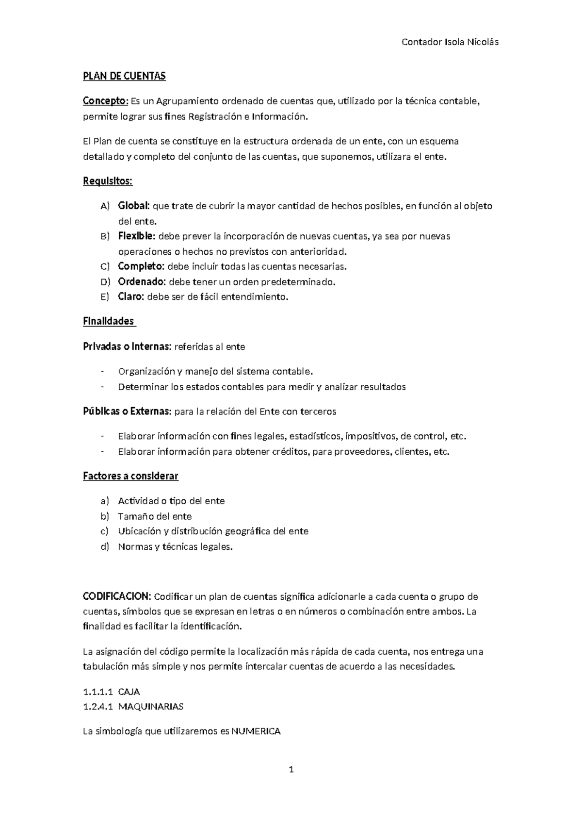 Cuentas contables 054210: Plan de cuentas y su estructura detallada ...