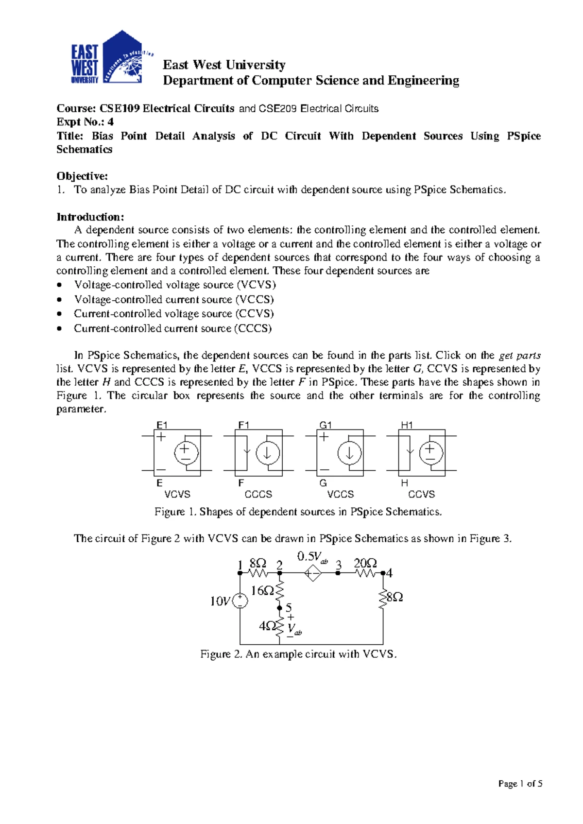 CSE 209 Lab Report 1: Introduction to Circuit Elements & Ohm's Law ...