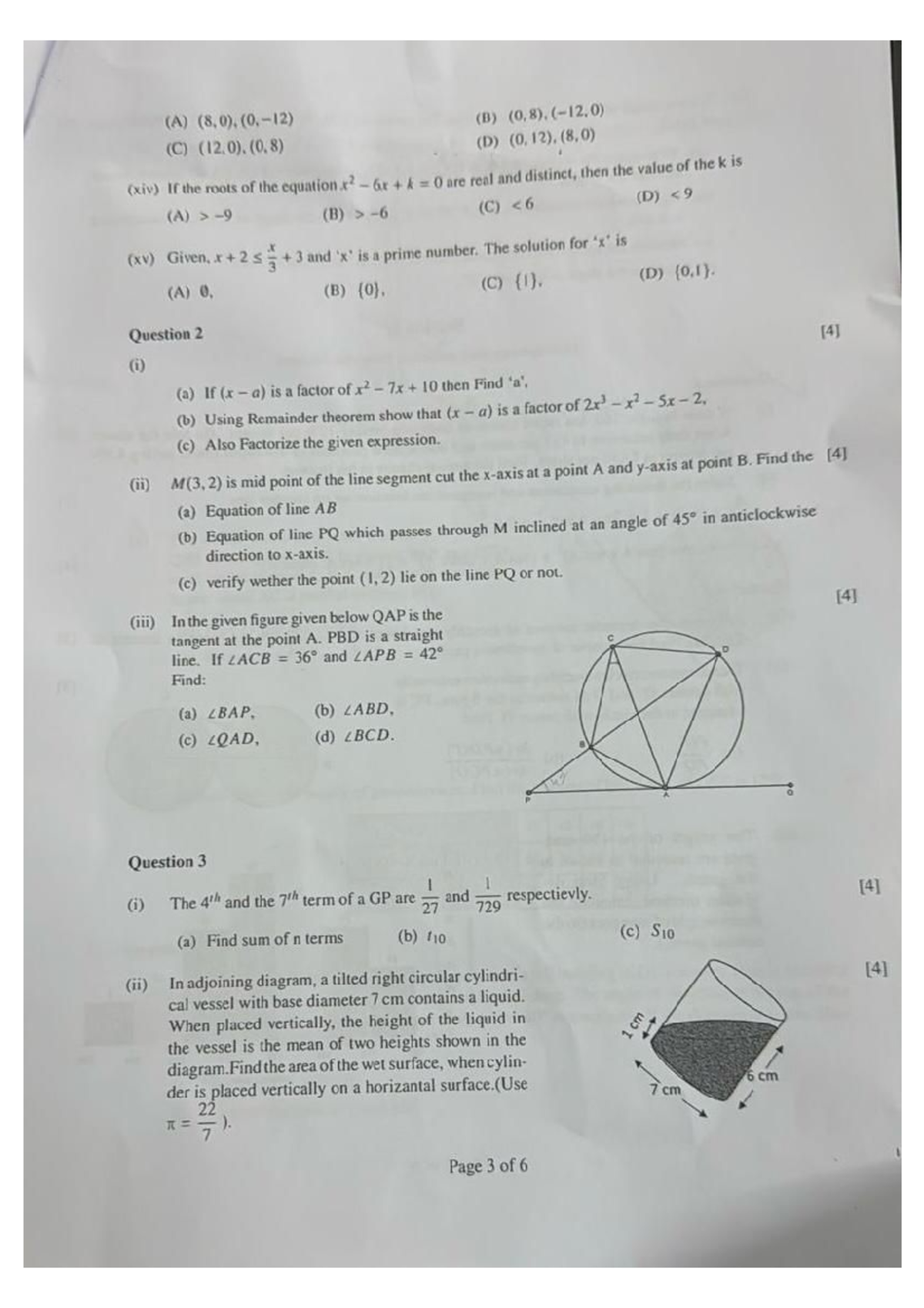 MAT 101 - Extra Questions for Midterm Exam Preparation - Studocu