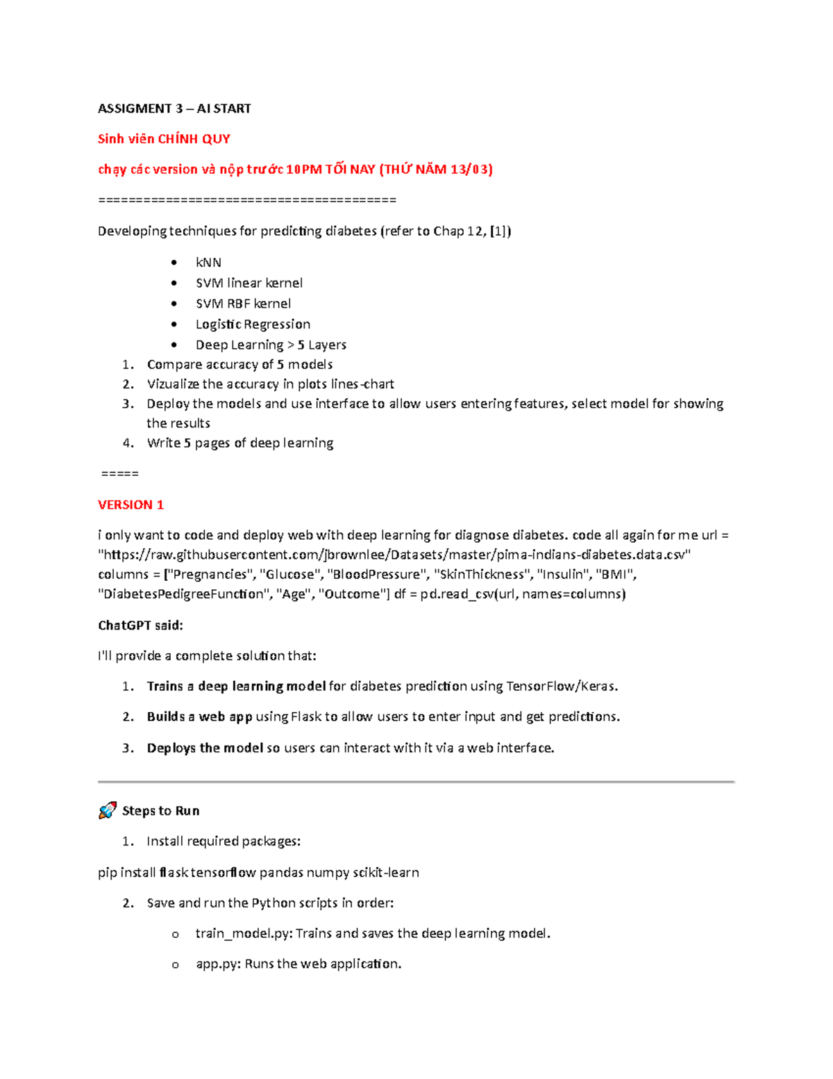 Assignment 03 AI Start: Deep Learning for Diabetes Prediction & Web App ...
