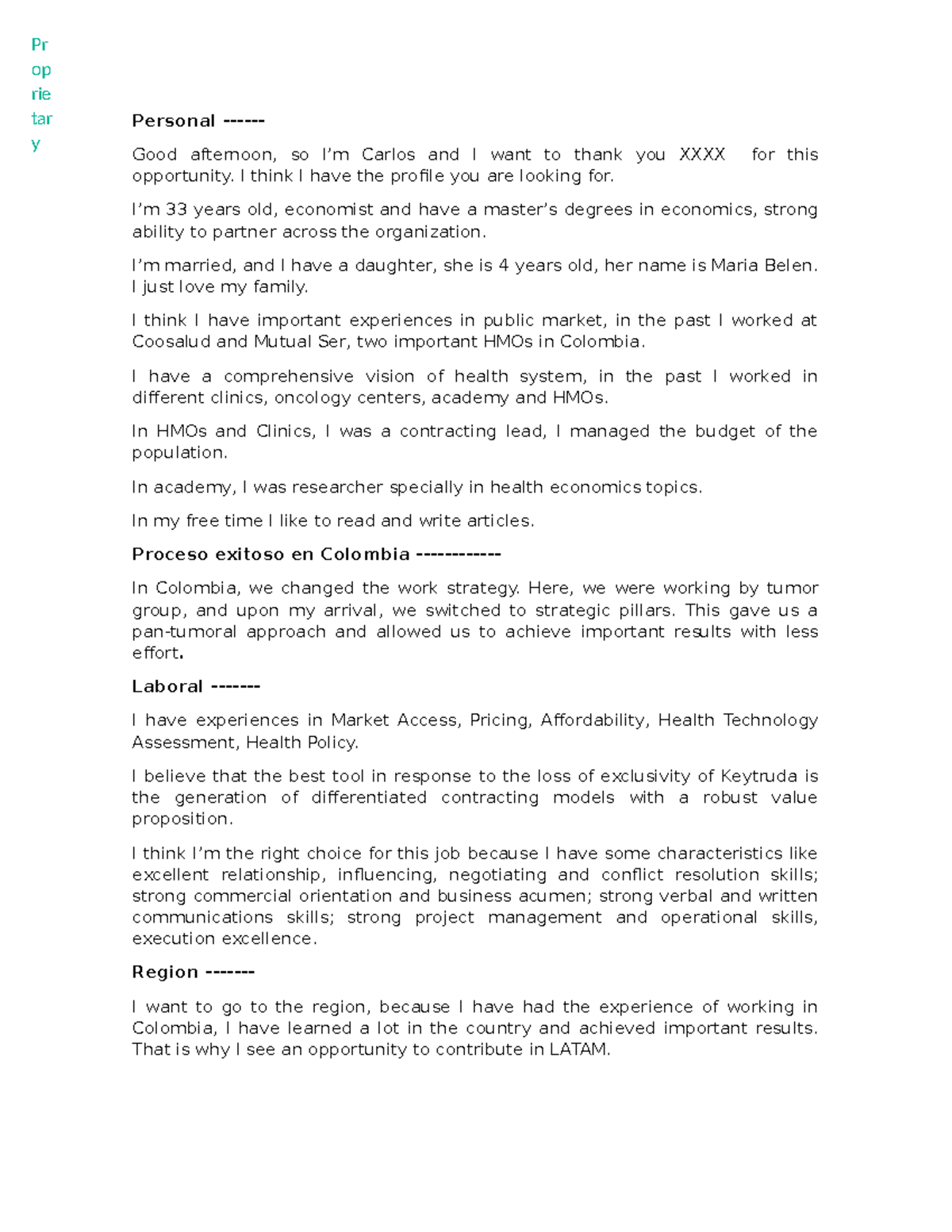 Interview Preparation Notes - Course Code: INT 101 - Studocu