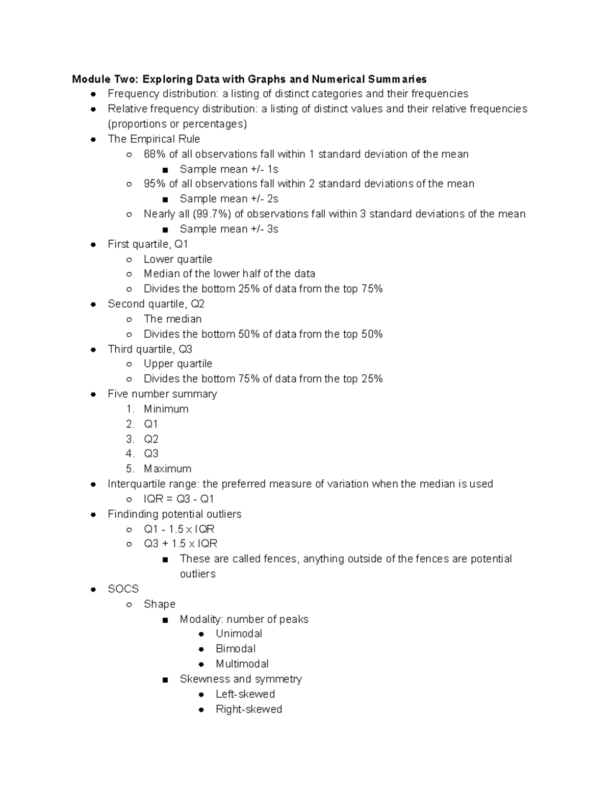 STA 261 Module 2: Analyzing Data with Graphs & Summaries - Studocu