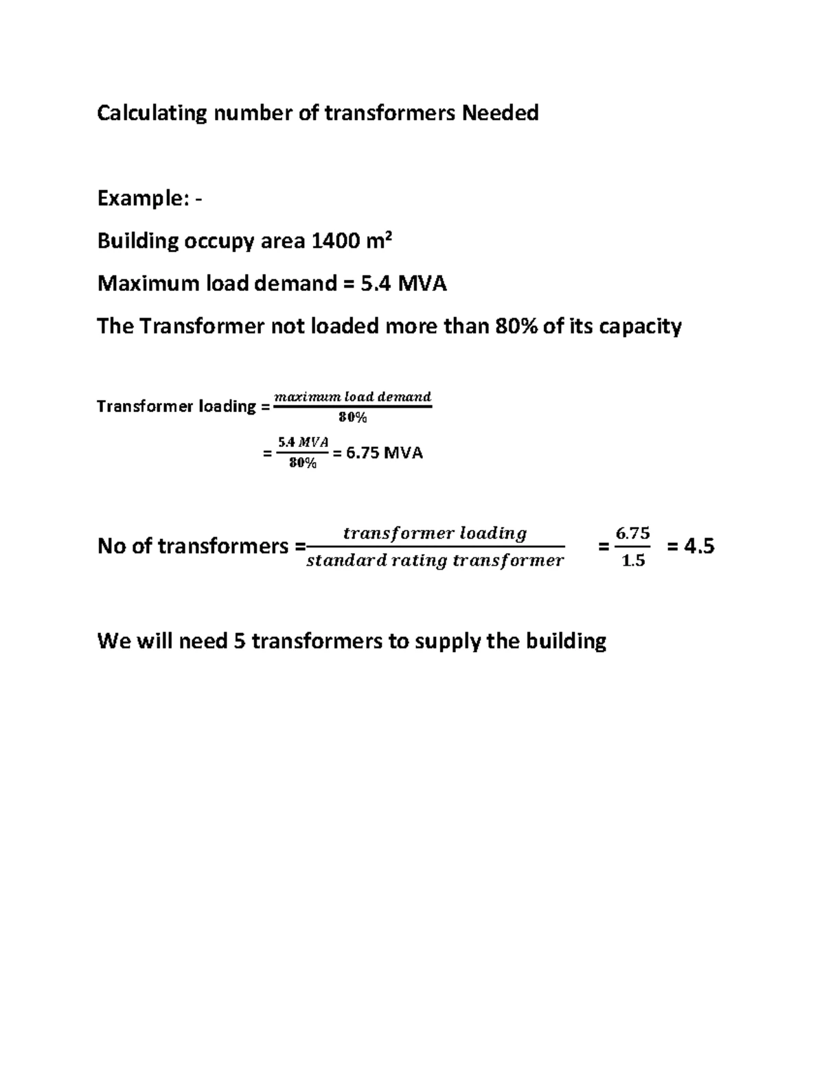 8.1 Installed power loads-resistive - Installed power loads – resistive ...