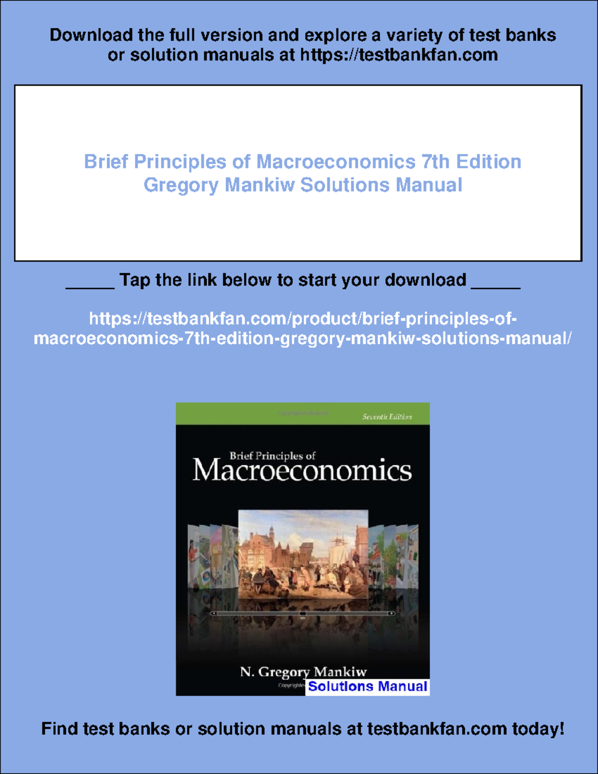 11185 - Brief Principles of Macroeconomics 7th Ed. Solutions Manual ...