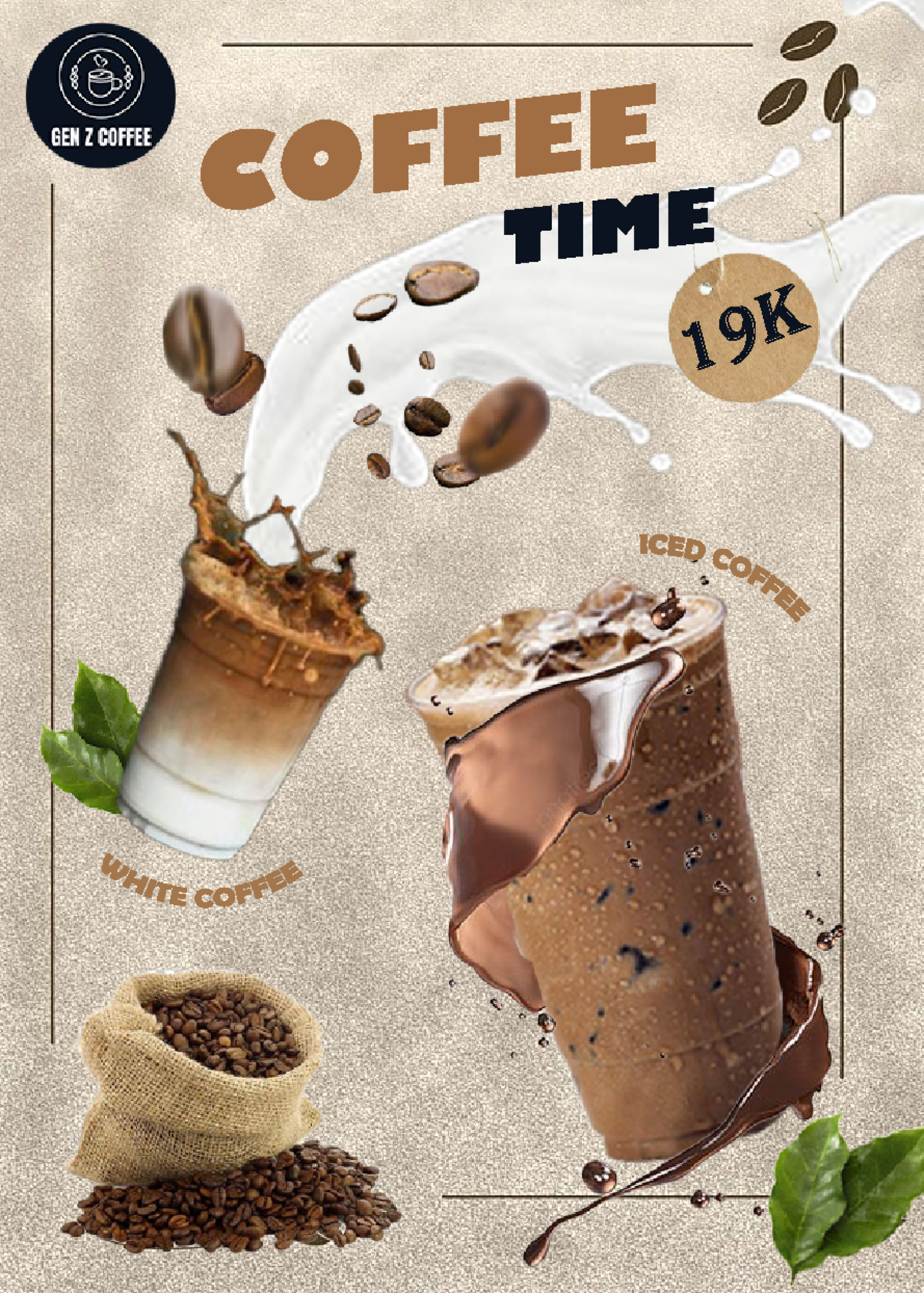 Poster cf - âhhah - Digital marketing - GEN Z COFFEE COFFEE TIME 19K in ...