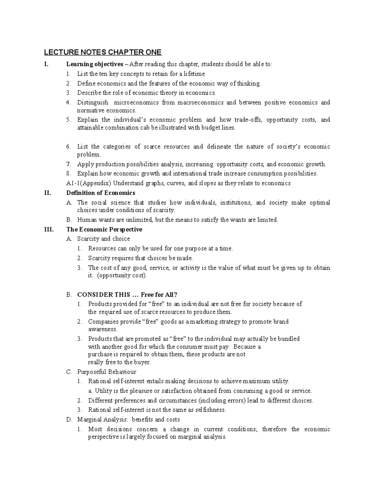Lecture Notes Macro Chapter 1 ECN204 - ECN204 - Toronto Met - Studocu