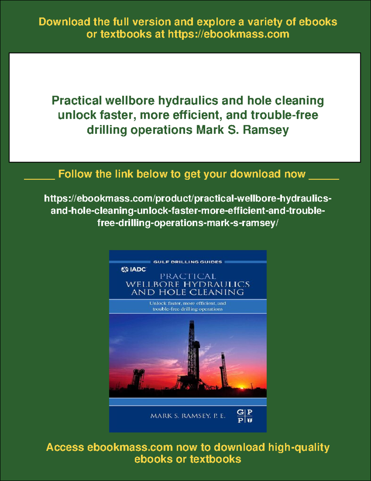 Practical Wellbore Hydraulics and Hole Cleaning: Optimizing Drilling ...