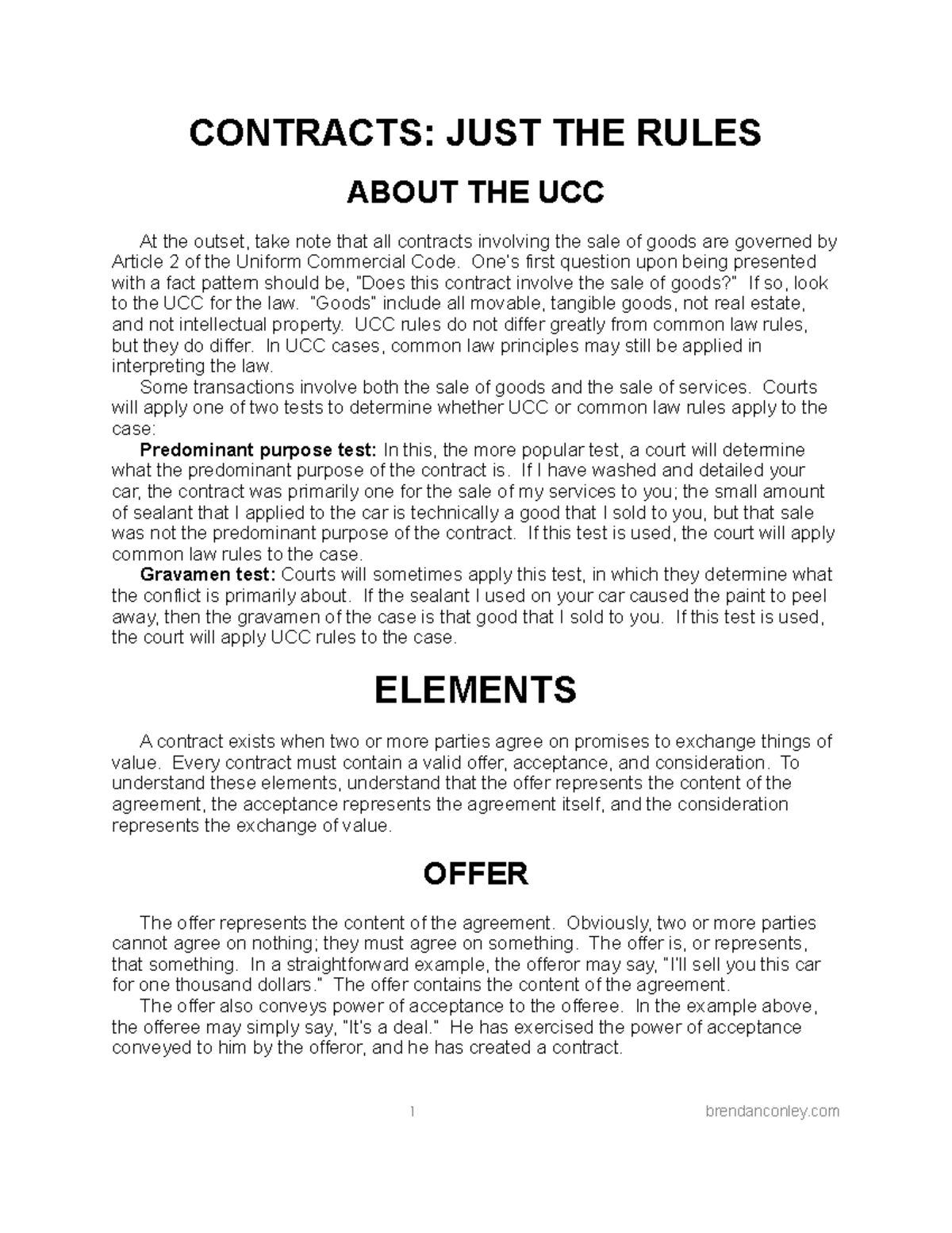 UCC 2 Overview: Key Rules and Elements of Contracts Explained - Studocu