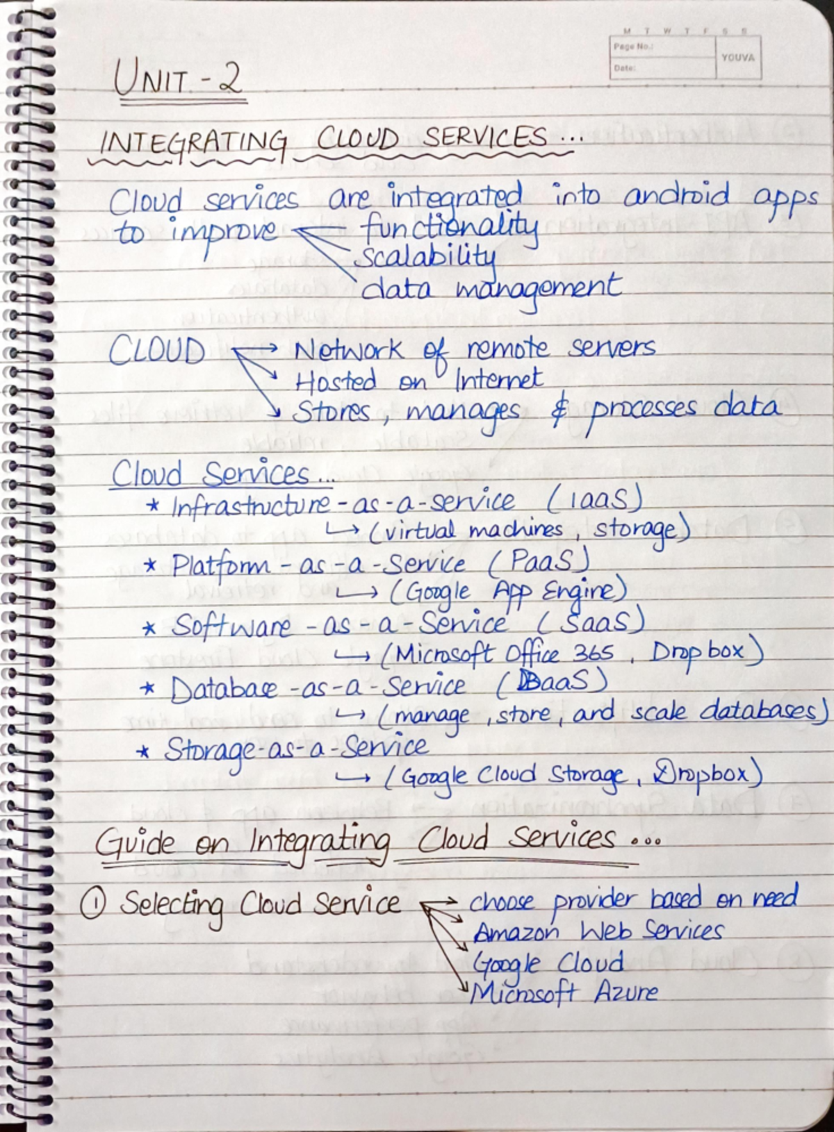 Android Unit 2 Notes - Handwritten Study Material - Studocu
