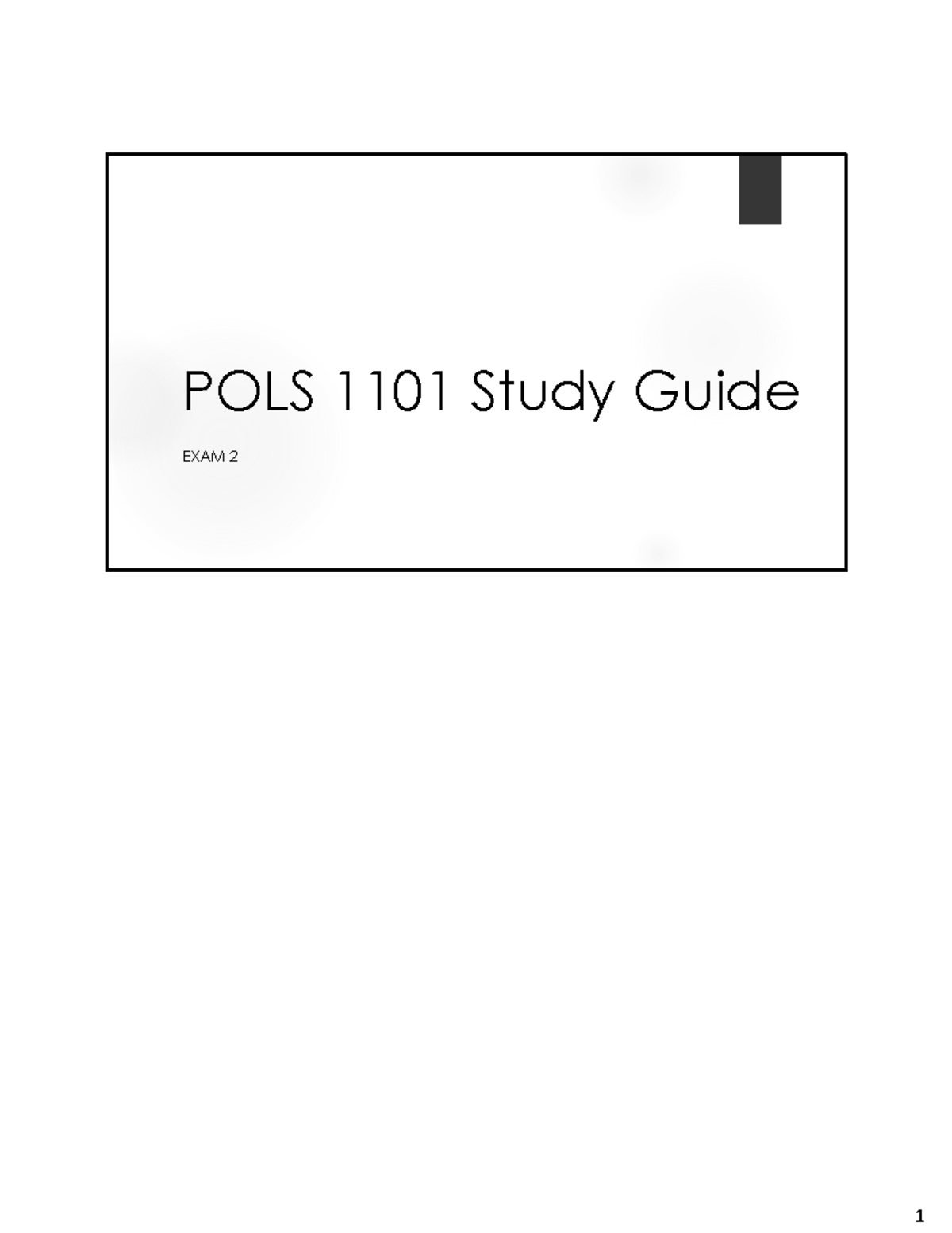 POLS 1101 Exam 2 Study Guide: Executive Powers and Legislative Process ...