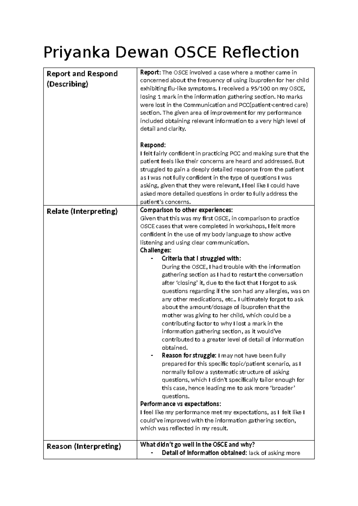 OSCE Reflection Report: Insights on Information Gathering Challenges ...