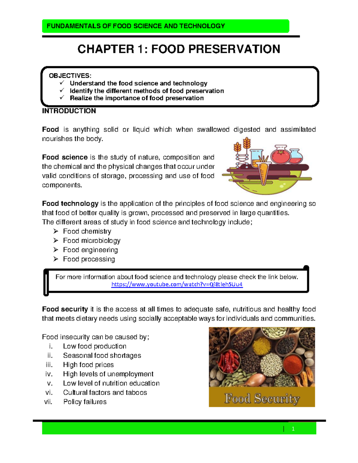 Food Preservation Techniques and Principles - 00999 - Studocu