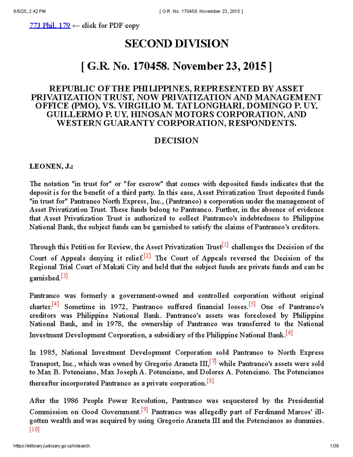 G.R. No. 188639: SEC vs. Laigo - Trust Fund Inclusion in Insolvency ...