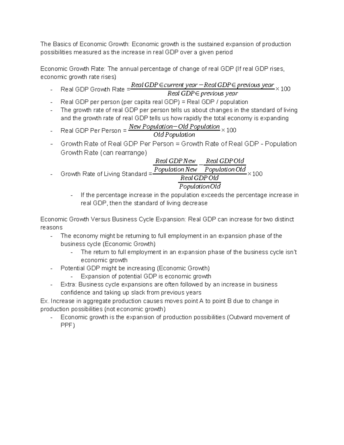 Chapter 4 - Lecture Notes: Understanding Gross Domestic Product (GDP ...