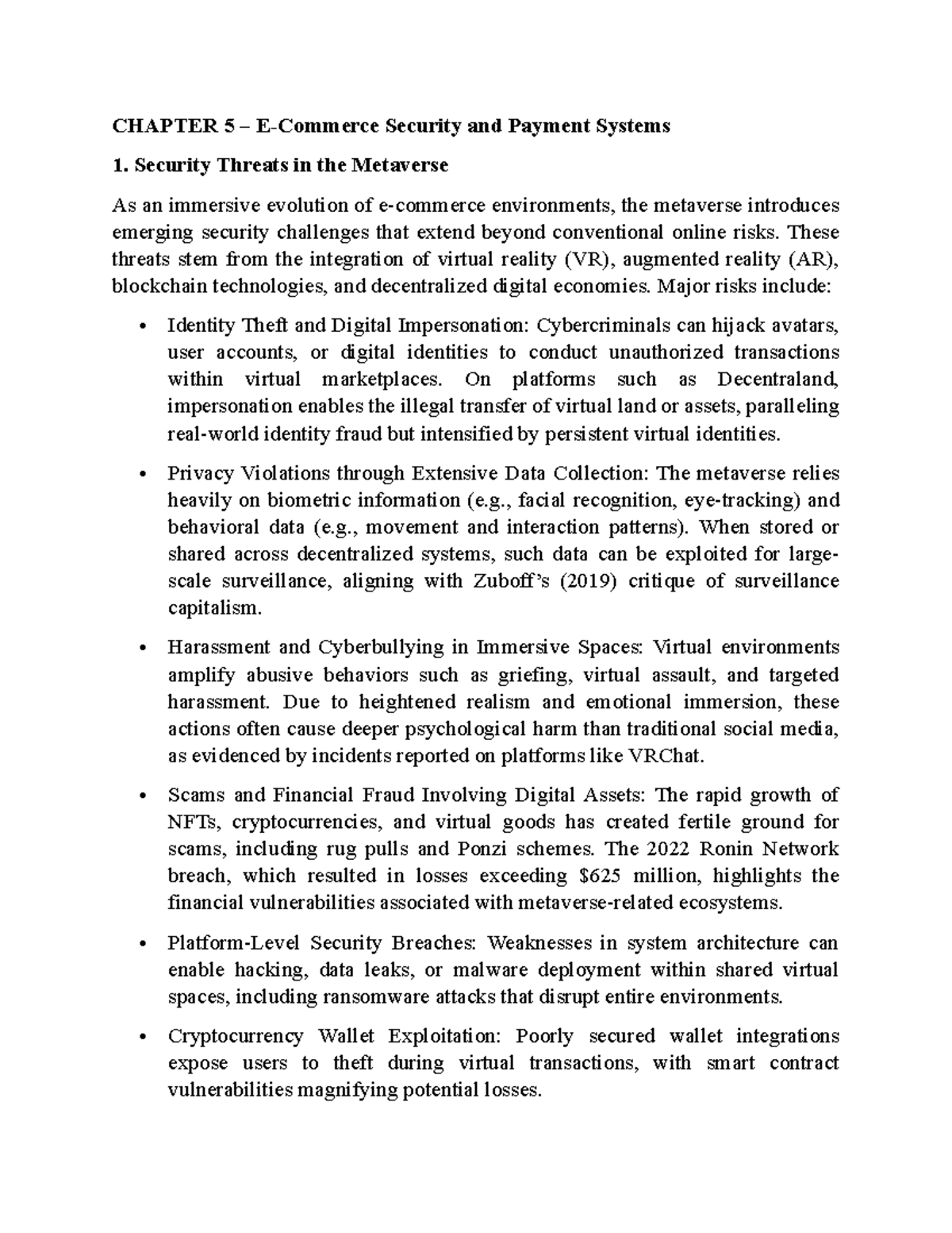 CHAPTER 5 & 6: Security & Marketing Concepts in E-Commerce - Studocu