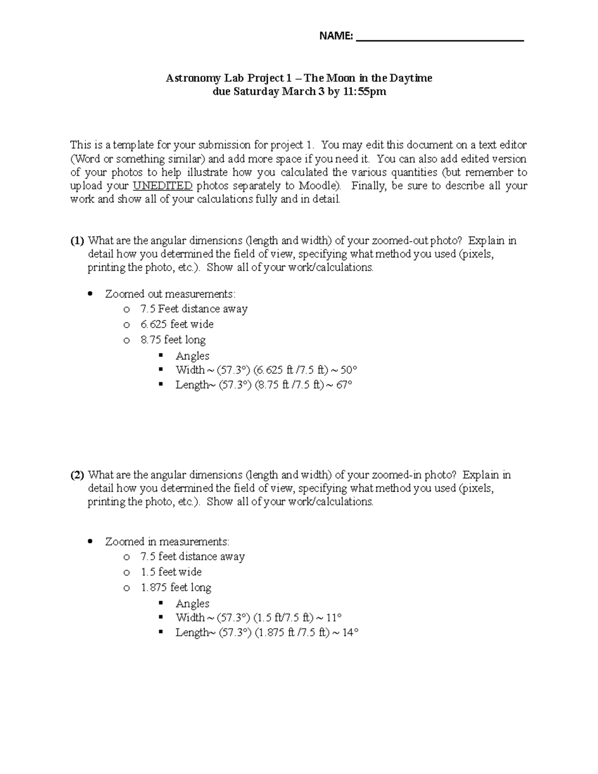 Hw4 - Homework - Astronomy 100 - Section 1 - Problem Set 4 Due: Sunday ...