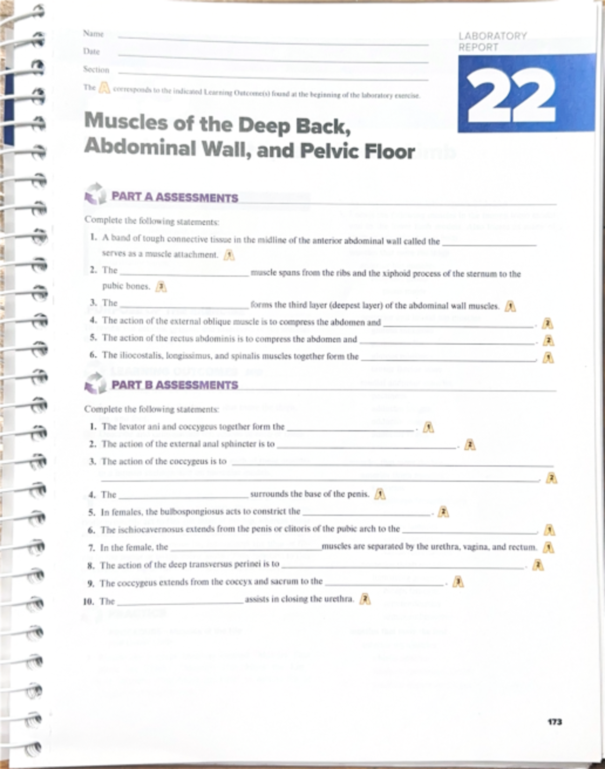 Labs 22-24 - Lab - Name LABORATORY REPORT Date Section The corresponds ...