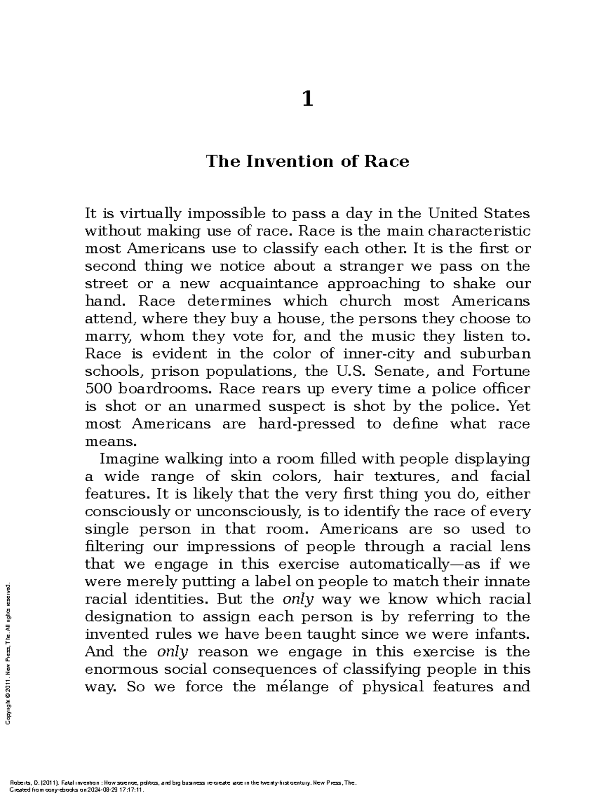 Final Exam Essay Notes on Roberts' 