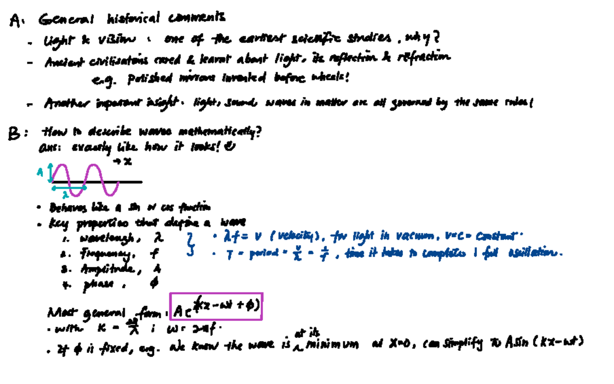 Week 2 Lecture Notes: Light, Sound, and Quantum Interference - Studocu