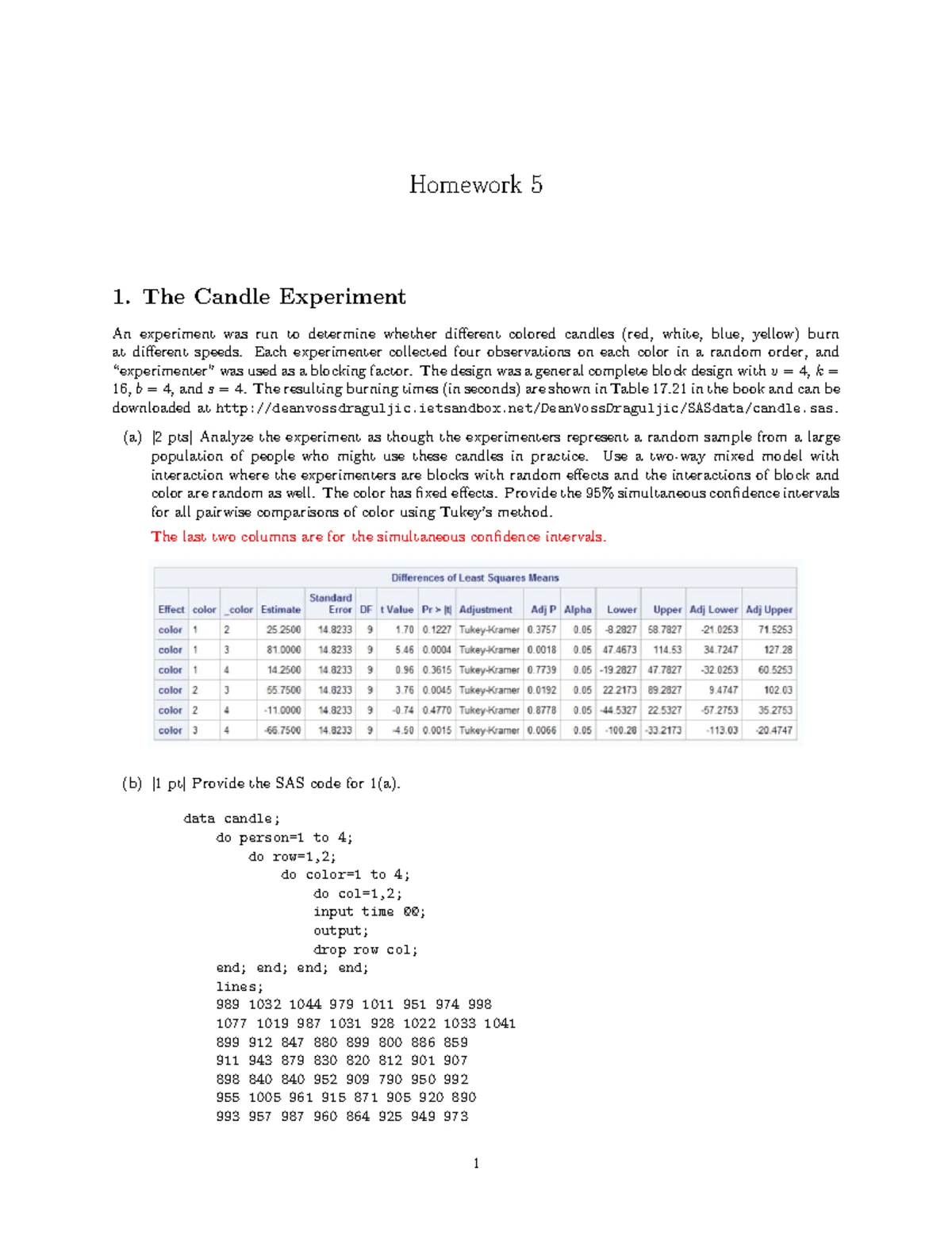 Homework 4 Solutions: Water Heating Experiment Analysis - Studocu