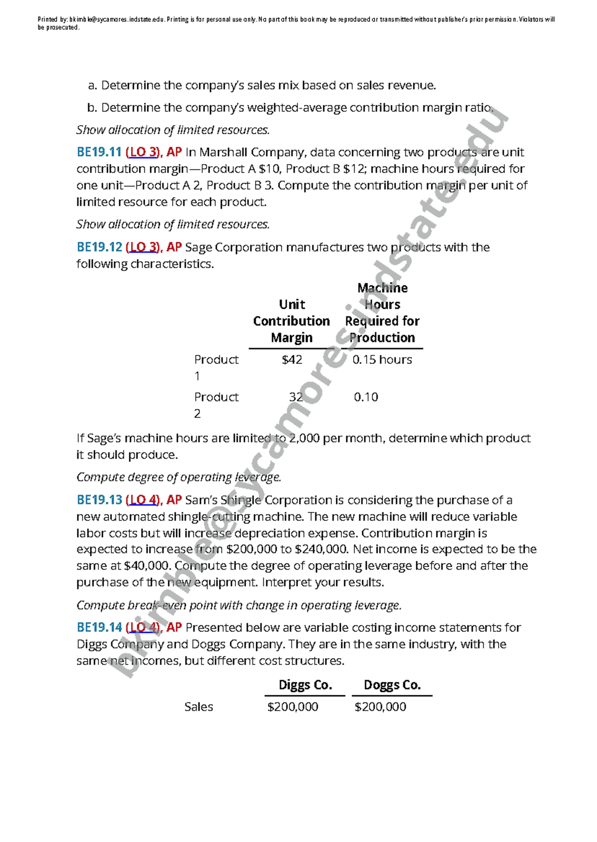 Cost Accounting Exercises and Solutions - Studocu