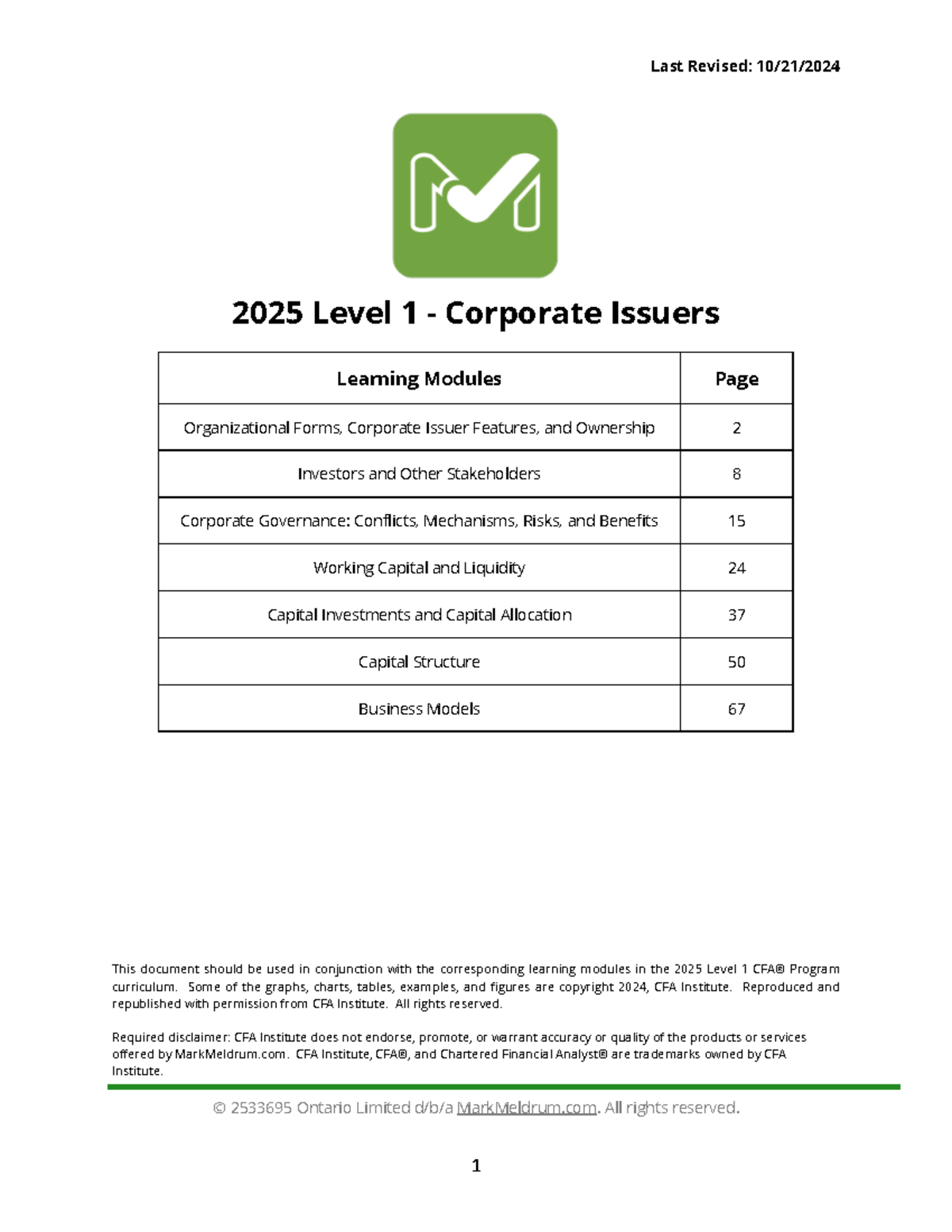 公司金融知识点总结与分析（罗斯版） - 重要概念解读- Studocu