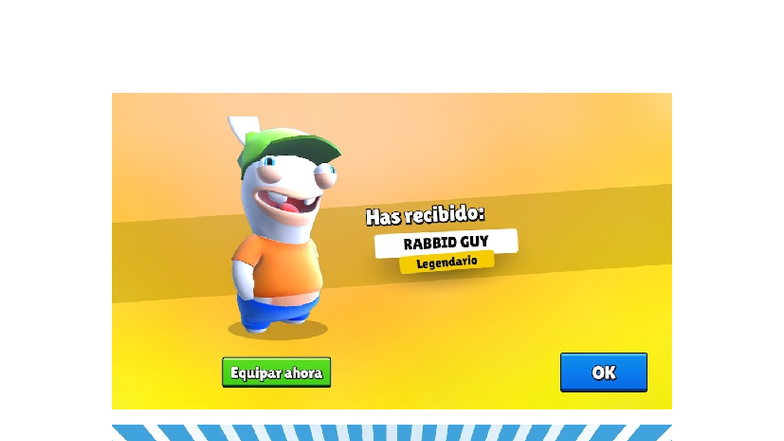 Rabbid stumble - trbtrbtr - A100 - Has recibido: RABBID GUY Legendario ...