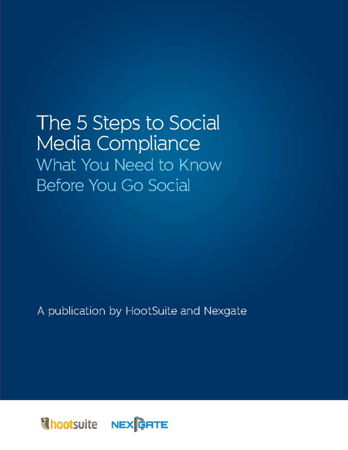 Social media white paper - The 5 Steps to Social Media Compliance What ...
