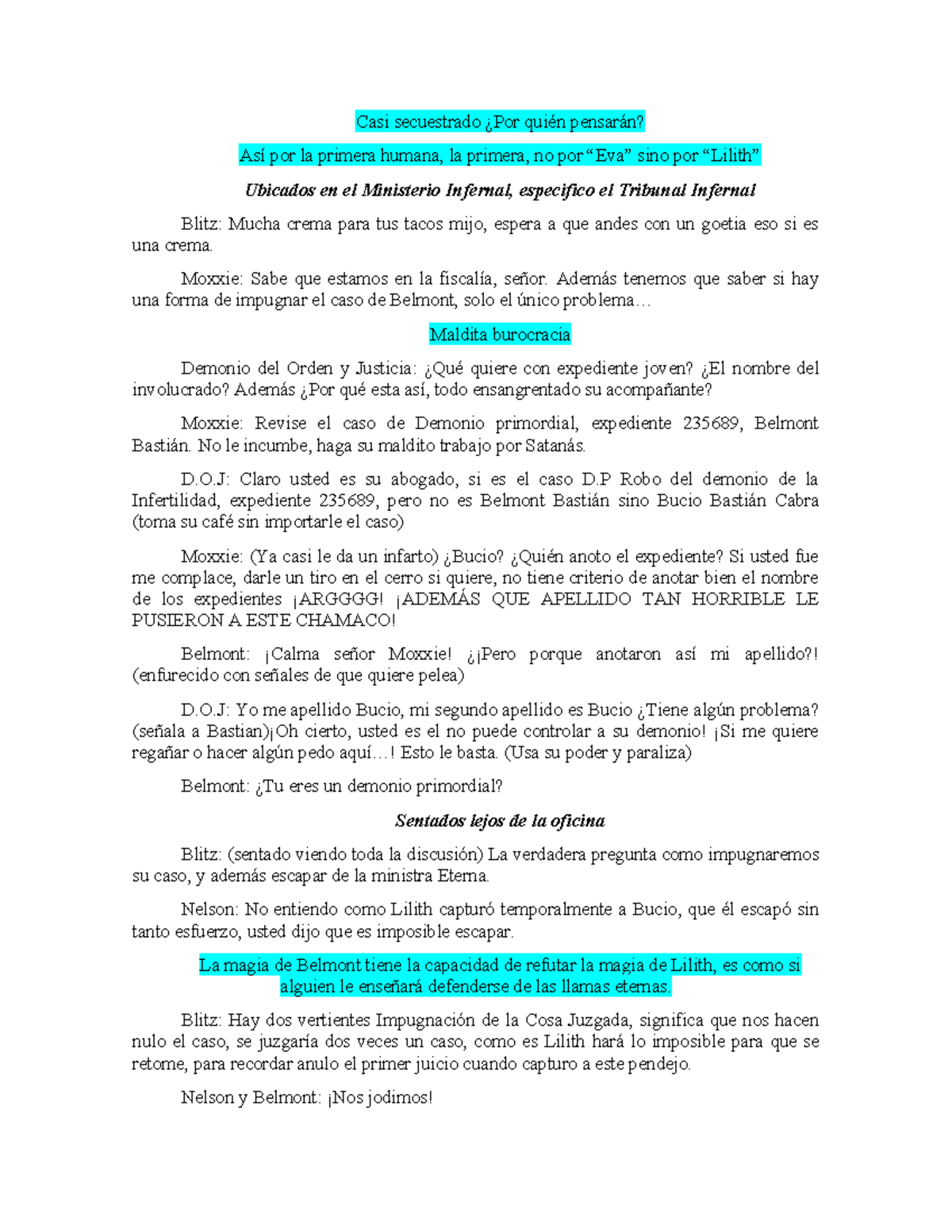 Teoría de Impugnación - Apuntes sobre el Caso Belmont (Exp. 235689 ...