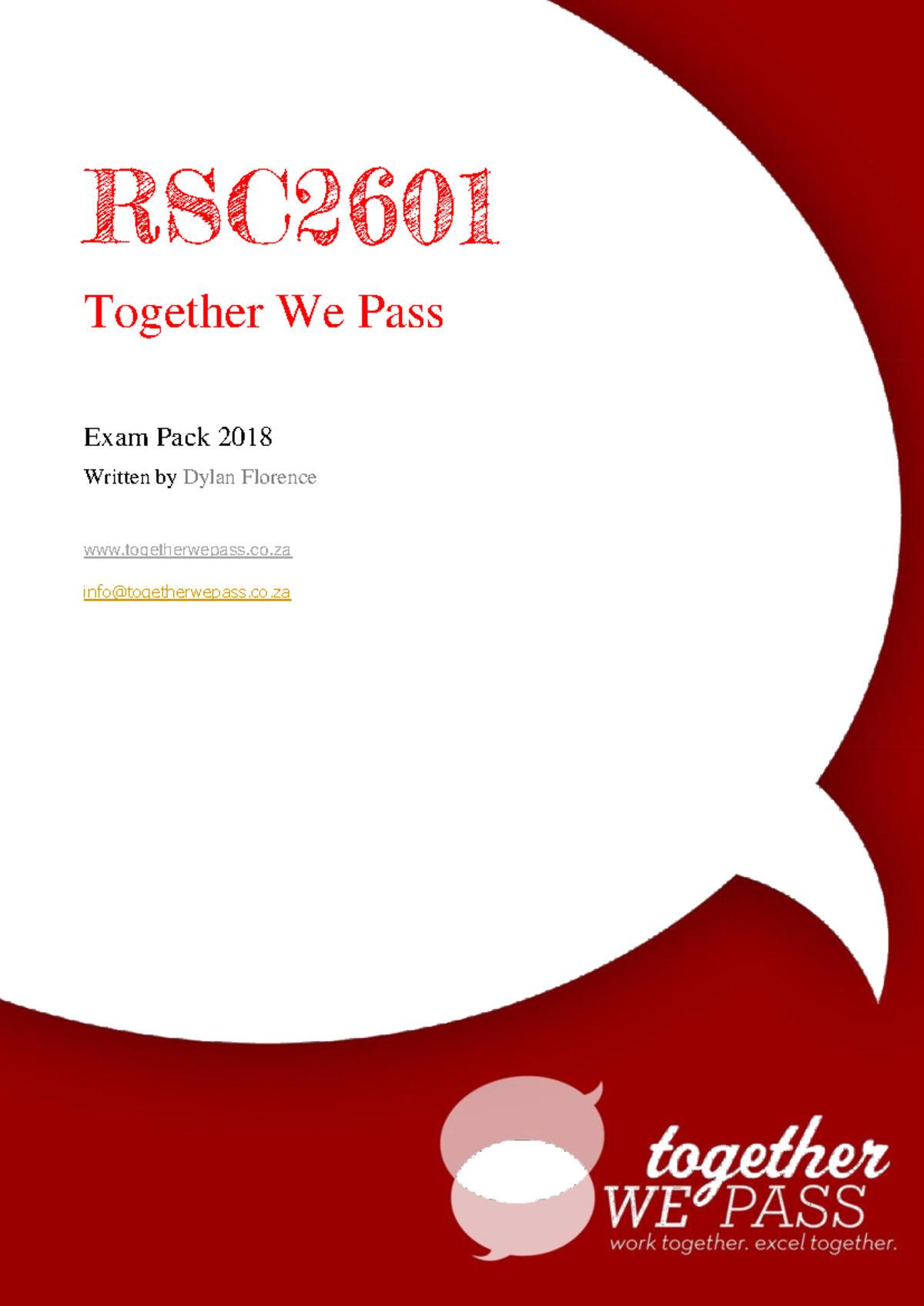 RSC2601 Final Exam Questions and Answers - 2018 Exam Pack - Studocu