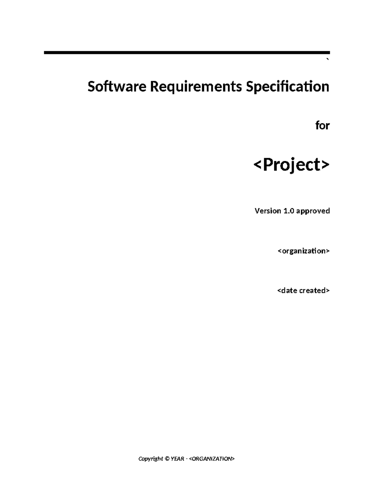 Software Requirements-Template 01 - ` Software Requirements ...