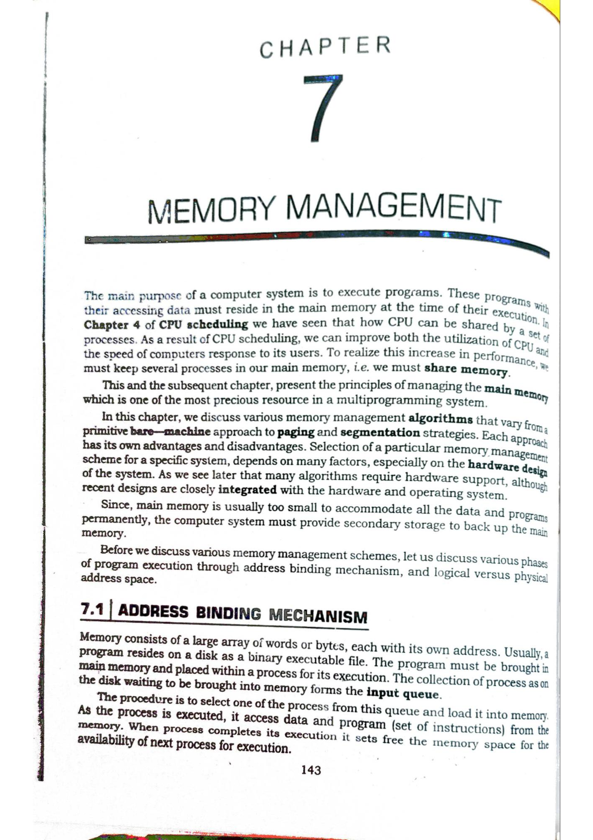 Memory Management - Chapter Notes (OS 101) - Studocu