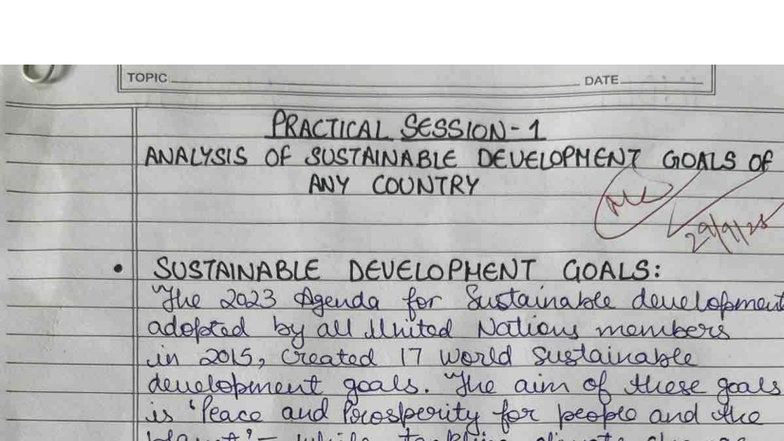 EVS 101 - Practical 1, 2 & 3 Notes for 1st Semester Students - Studocu