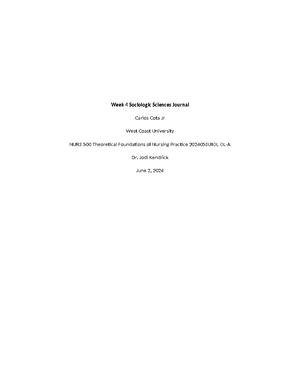 NURS540 Week 1 Research Proposal Project - Week 1 Research Proposal ...
