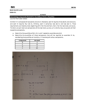04 Task Performance 1(12) - BM1 804 04 Task Performance 1 *Property of ...