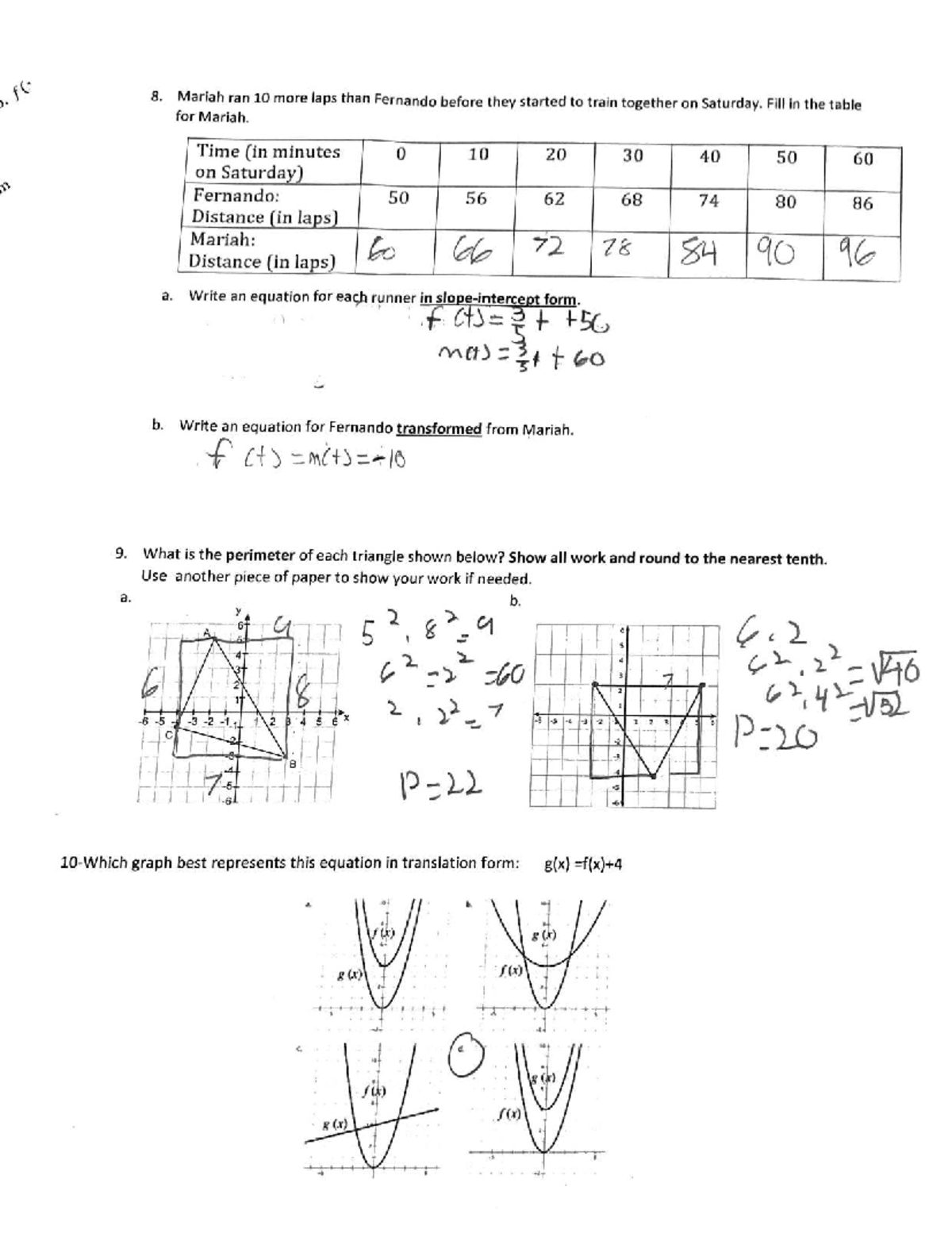 Math 101: Laps and Equations Analysis - Final Exam Review - Studocu