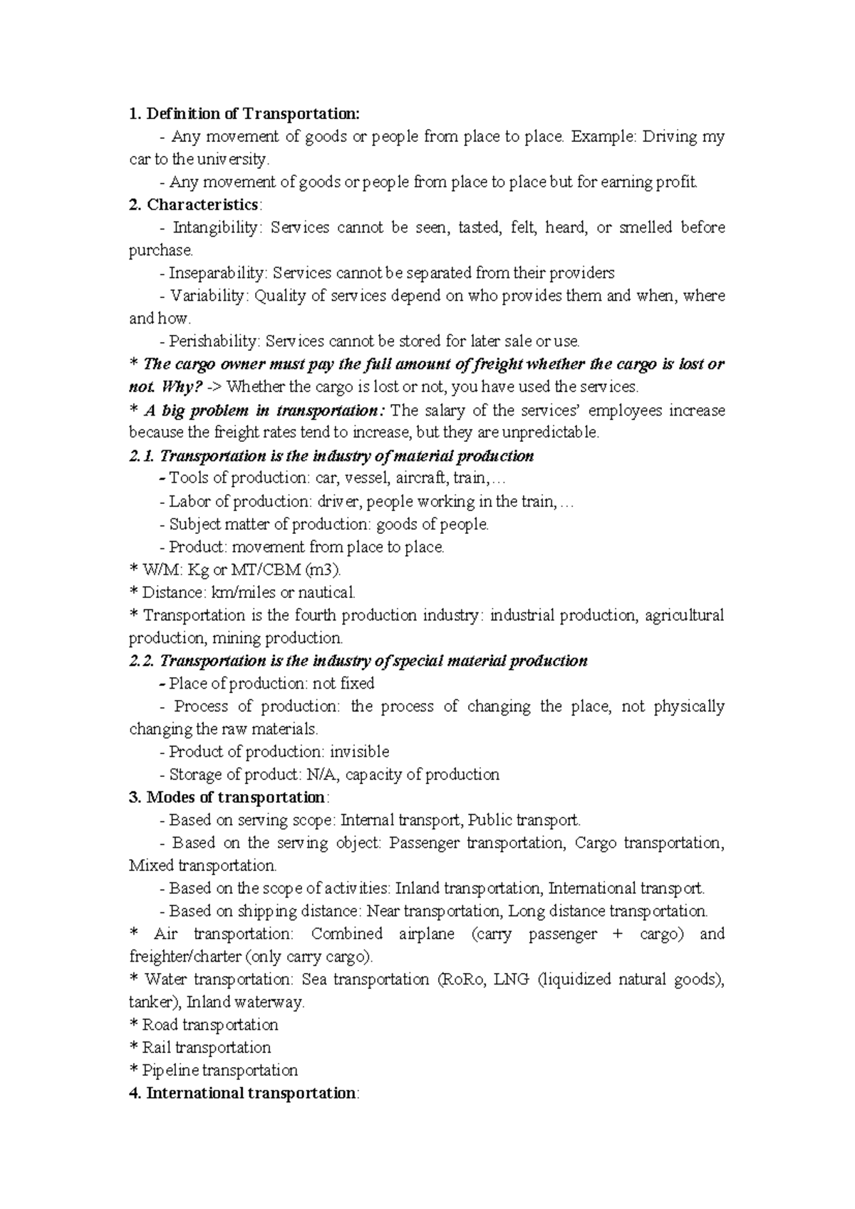 Transportation Definition and Characteristics: Key Insights and Modes ...
