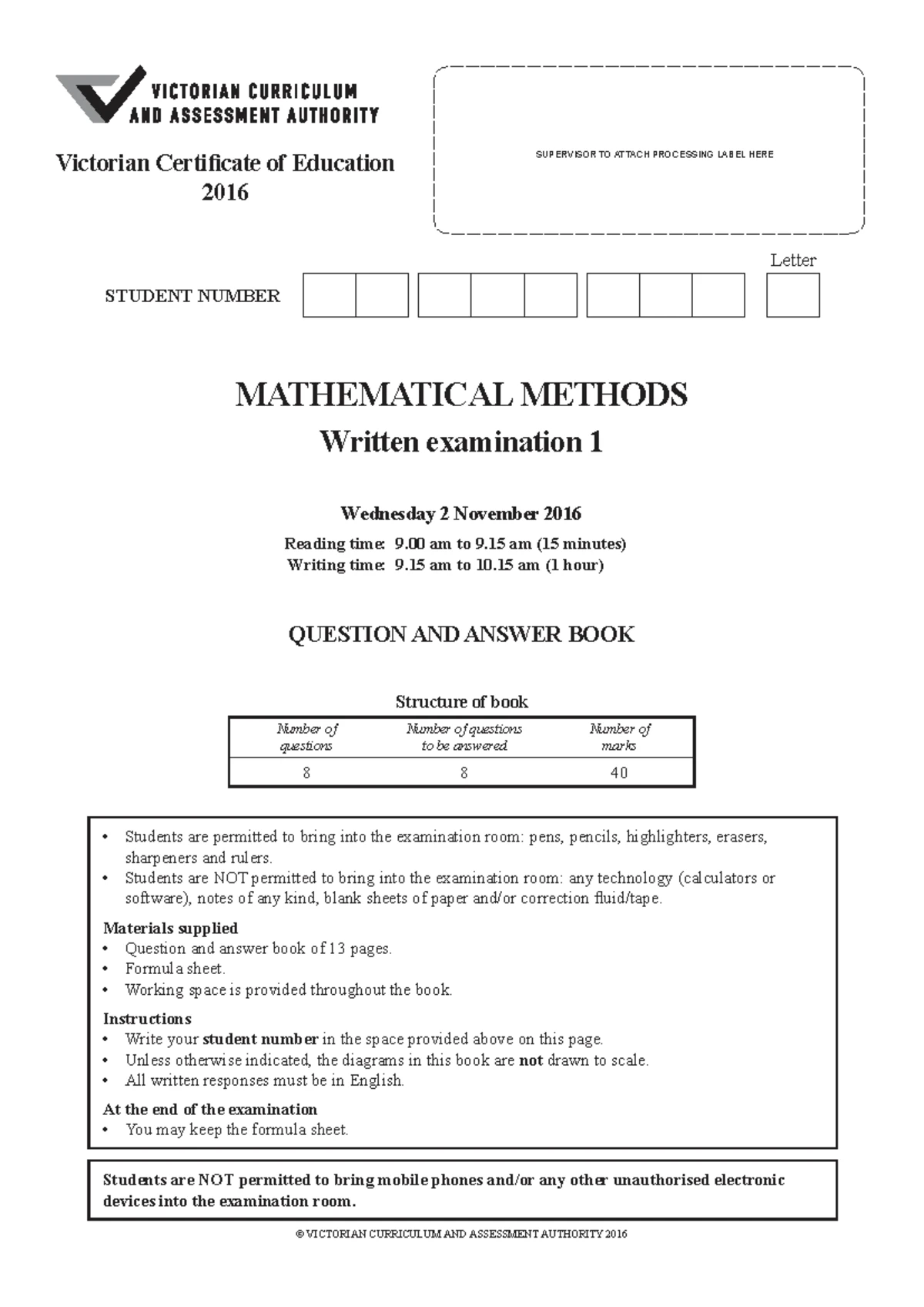 VIC Maths Notes: Transformation of Functions Using Matrices - Studocu
