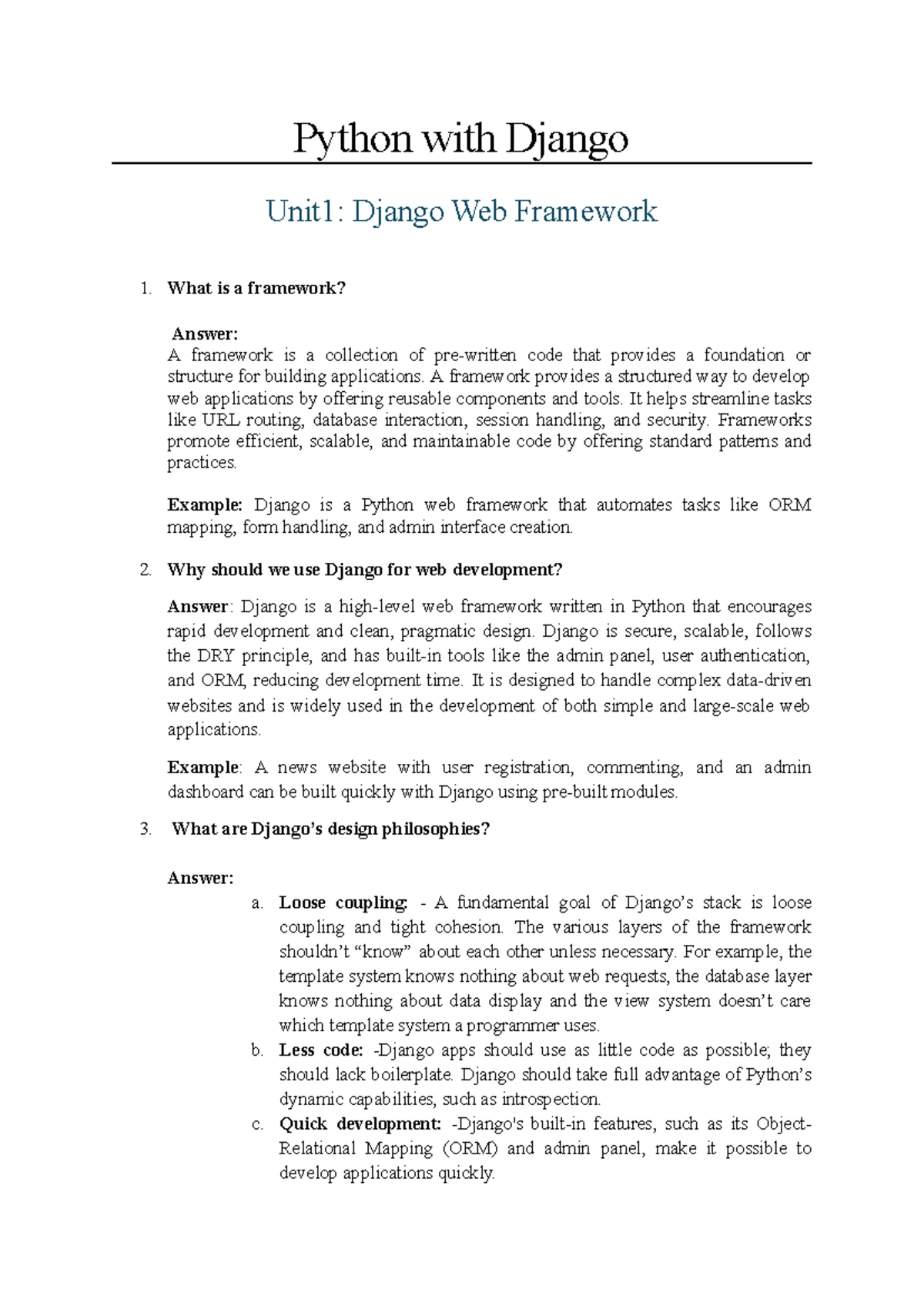 Python wih Django-2 - NOTES - Unit 6: Django – URL Mapping 1. What is ...
