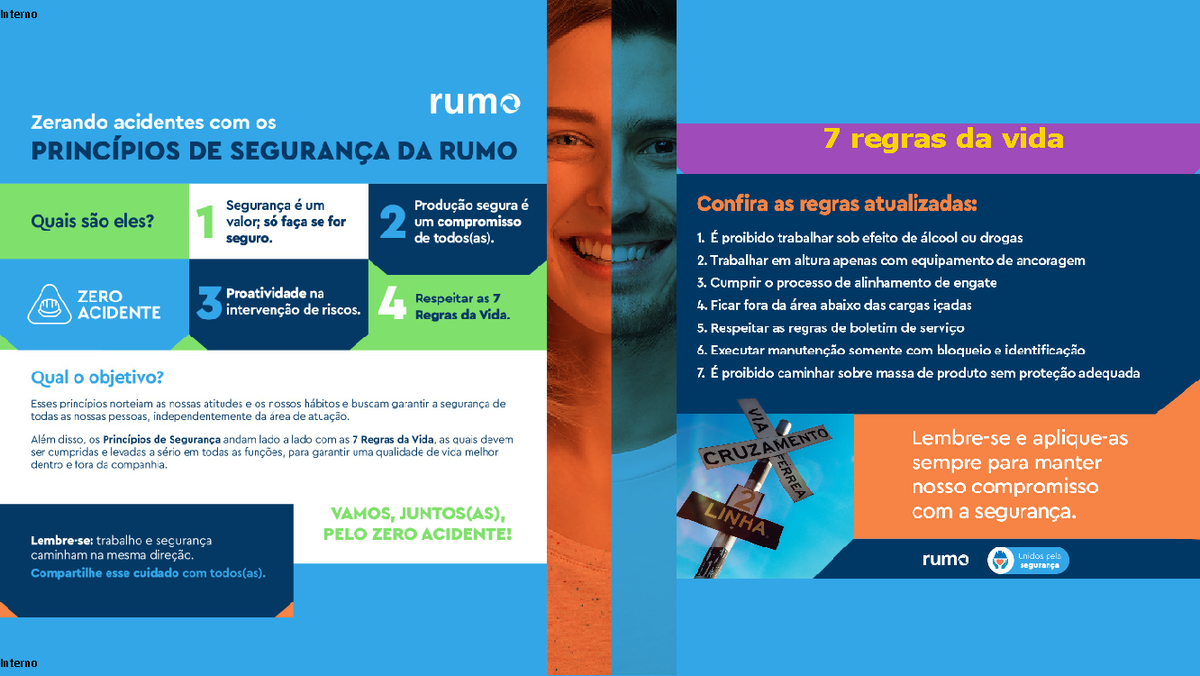 Princípios de Segurança e 7 Regras da Vida: Rumo ao Zero Acidente - Studocu