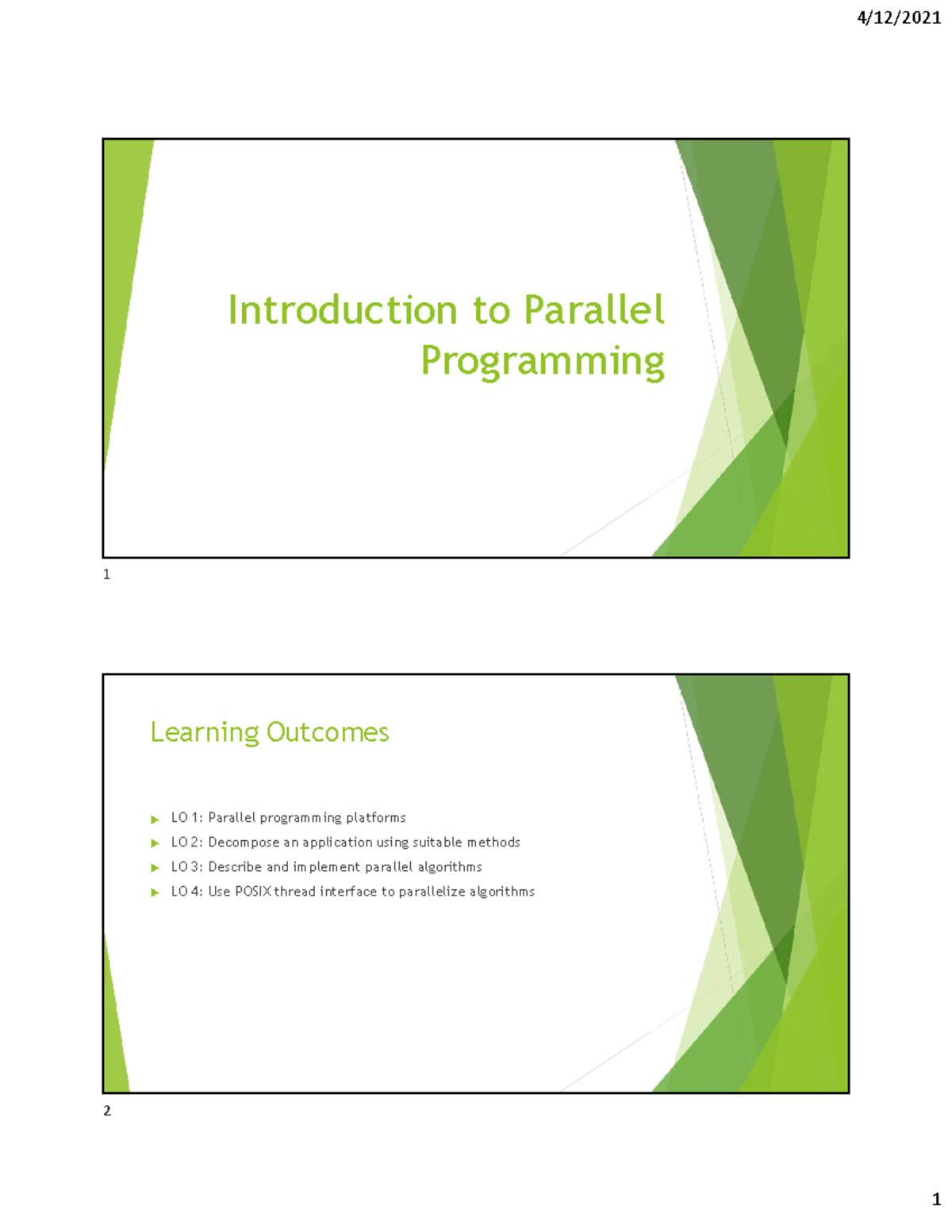 1. Introduction to Parallel Programming - Introduction to Parallel ...