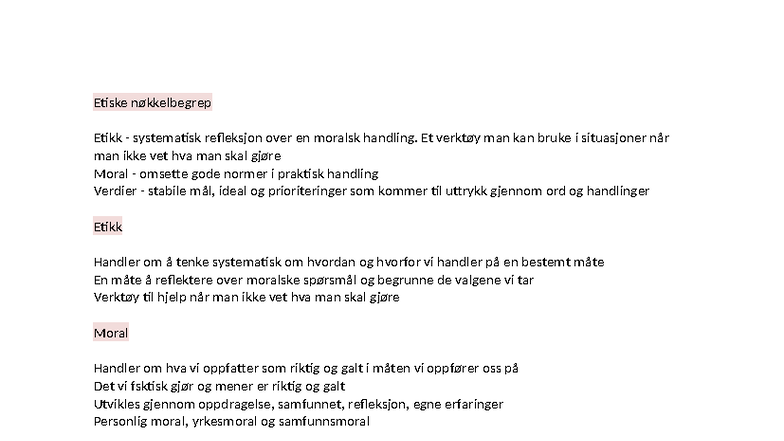 Etikk og Moral: Systematisk Refleksjon i Barnevernspedagogikk (ETIKK ...