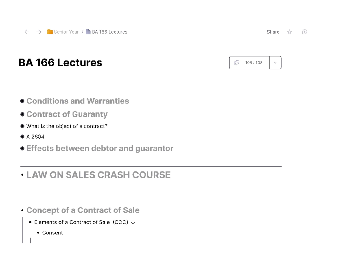 Law Reviewer Test Output - Senior Year BA 166 Lectures Share BA 166 ...