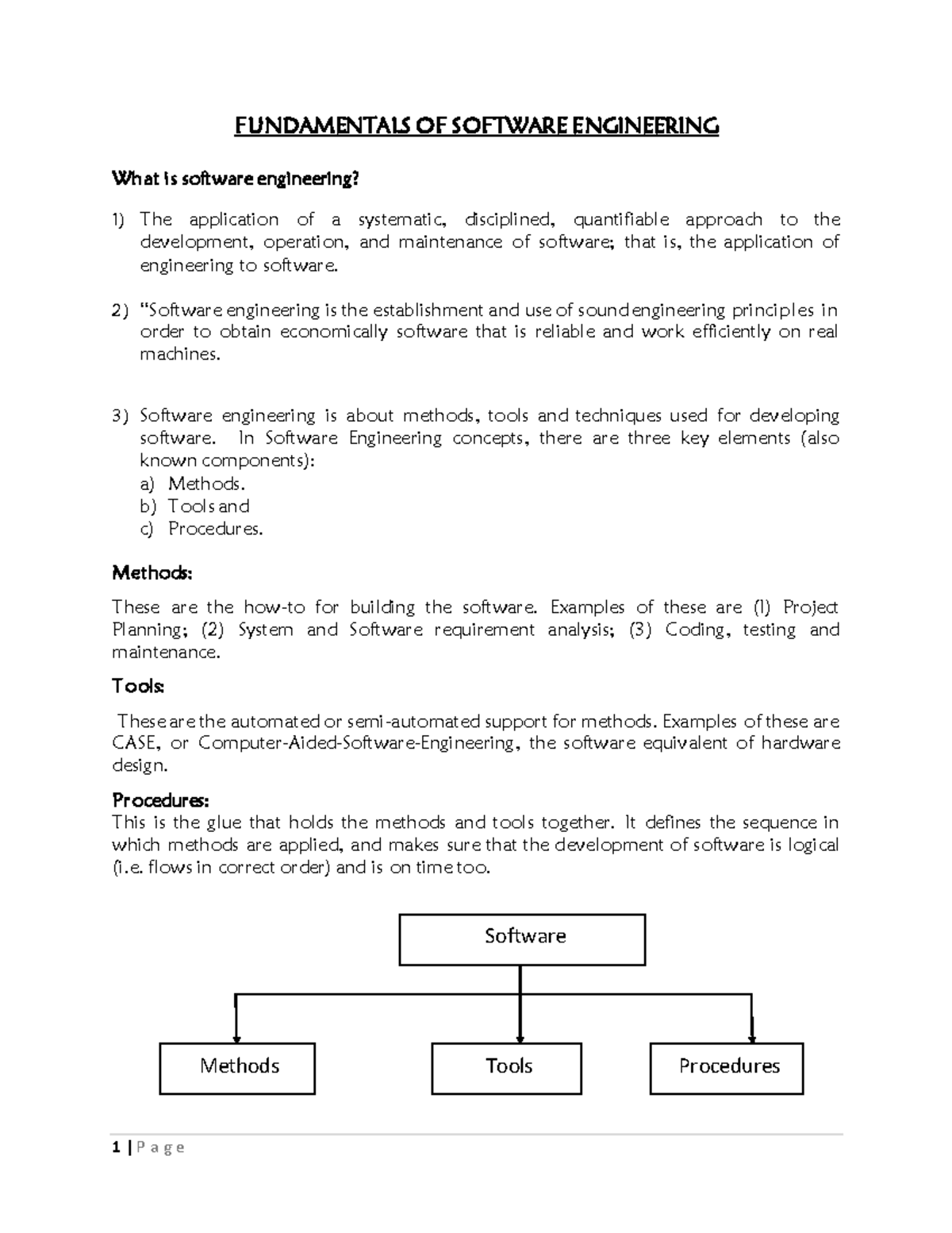 Software Engineering Methodology: Key Concepts and Principles - Studocu