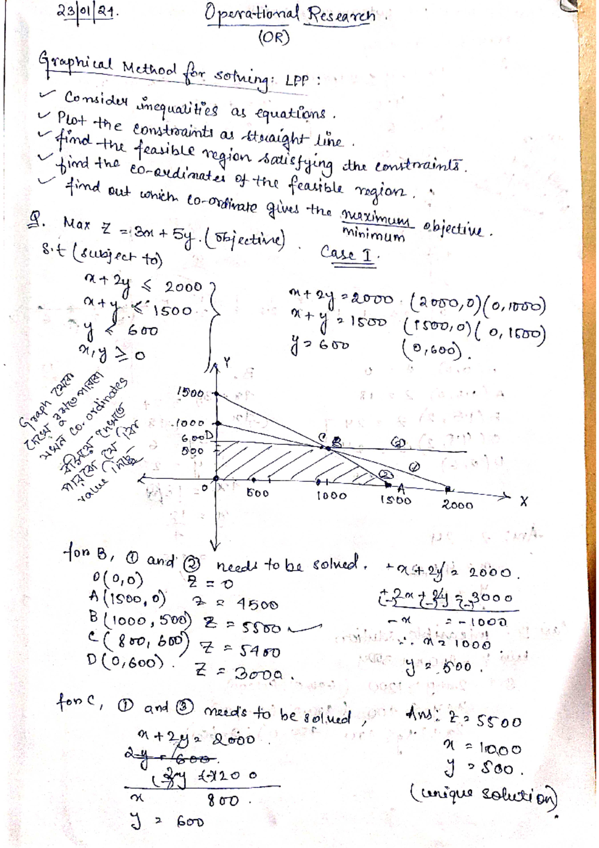 Operationa Research Notes - Studocu